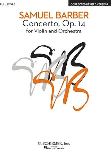 Concerto, Op. 14 - Corrected Revised Version - for Violin and Orchestra