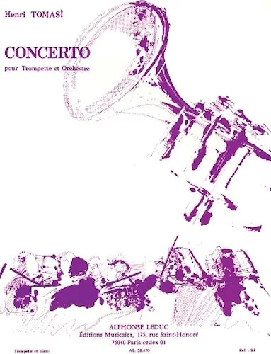 Concerto - pour Trompette et Orchestre  Piano Reduction
