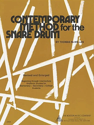 Contemporary Method for Snare Drum