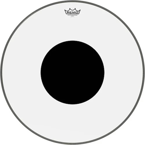 Controlled Sound® Clear Black Dot™ Bass Drumhead - Top Black Dot™, 22"