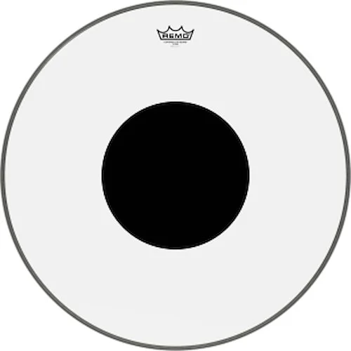 Controlled Sound Series Clear Black Dot Drumhead - for Bass Drum