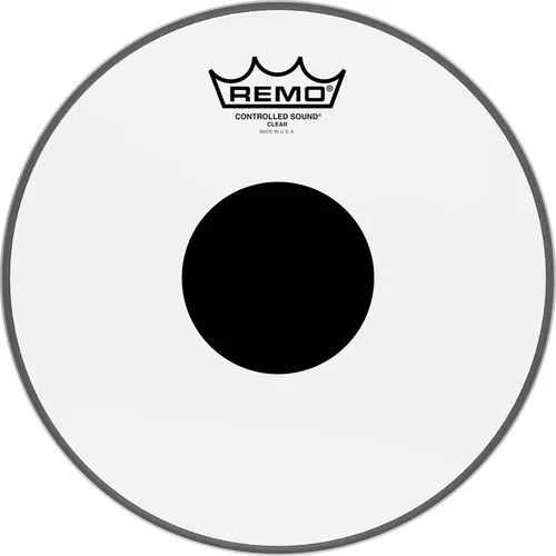 Controlled Sound Series Clear Black Dot Drumhead: Tom 10 inch. Diameter Model
