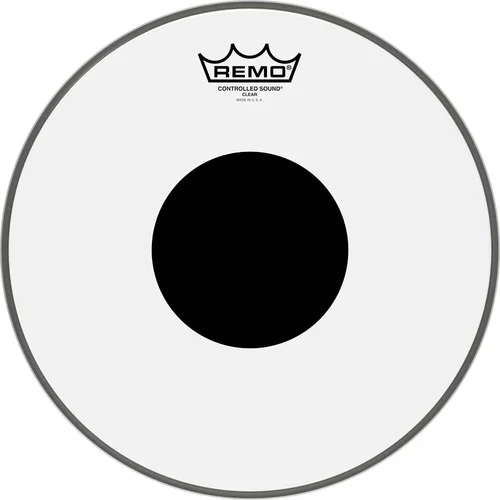 Controlled Sound Series Clear Black Dot Drumhead: Tom 12 inch. Diameter Model