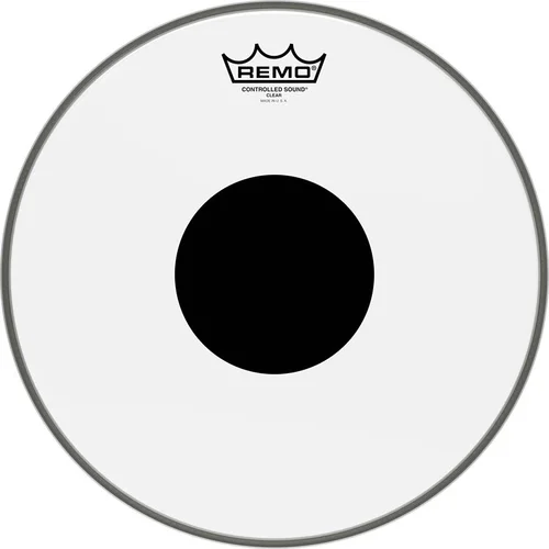 Controlled Sound Series Clear Black Dot Drumhead: Tom 13 inch. Diameter Model