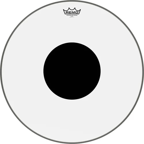 Controlled Sound® Clear Black Dot™ Drumhead - Top Black Dot™, 20"