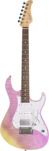 Cort G280SELECTTCP G Series 280 Select Double Cutaway Electric Guitar. Trans Chameleon Purple