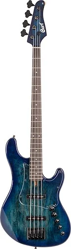 Cort GBFUSION4BB GB Series Fusion Bass Guitar. Blue Burst