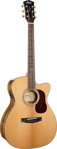 Cort GOLDOC6-BO Gold Series OC6 Bocote Acoustic Electric Guitar. Natural Glossy