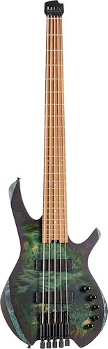 Cort SPACE5SDG Artisan Series Space 5 Bass Guitar (5 String). Star Dust Green