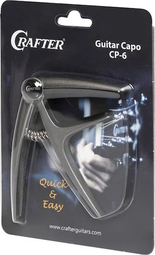 Curved metal capo for acoustic and electric acoustic guitar