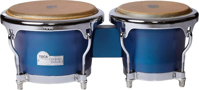 Custom Deluxe Wood Tumba - 10 inch, Matte Blue