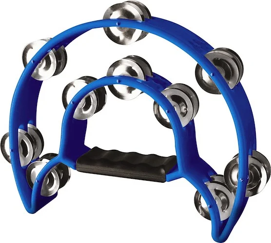 Cutaway plastic tambourine with 20 jingles