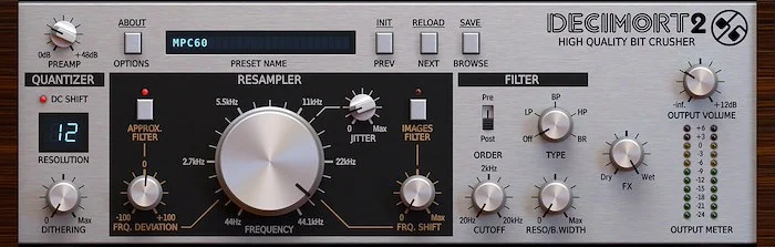 D16 Decimort 2 (Download) <br>Decimort recreates the colouration and adds the vintage sampler's magic to any sound