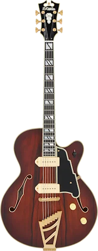 D'Angelico Deluxe 59 Hollowbody Electric Guitar - Satin Brown Burst