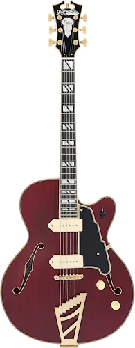 D'Angelico Deluxe 59 Hollowbody Electric Guitar - Satin Trans Wine