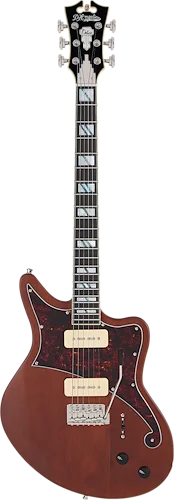 D'Angelico Deluxe Bedford Electric Guitar - Matte Walnut