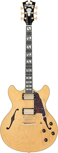 D'Angelico Deluxe DC Semi-hollowbody Electric Guitar - Satin Honey