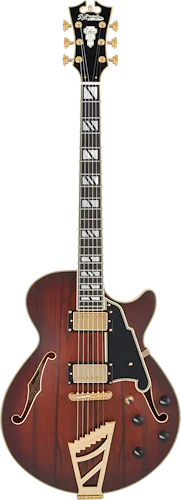 D'Angelico Deluxe SS Semi-hollowbody Electric Guitar - Satin Brown Burst
