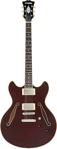 D'Angelico Excel DC Tour Semi-hollowbody Electric Guitar - Solid Wine