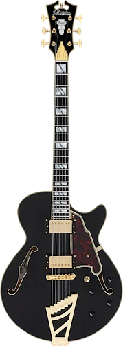 D'Angelico Excel SS Semi-hollowbody Electric Guitar - Solid Black