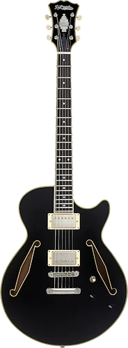 D'Angelico Excel SS Tour Semi-hollowbody Electric Guitar - Solid Black 