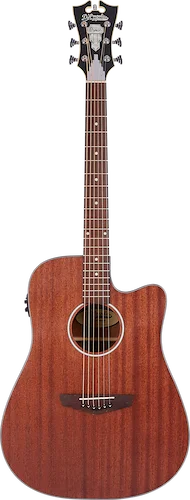 D'Angelico Premier Bowery LS Acoustic-electric Guitar - Mahogany Satin