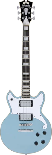 D'Angelico Premier Brighton Electric Guitar - Ice Blue Metallic