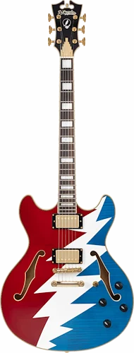D'Angelico Premier DC SeriesGrateful Dead Double Cutaway Electric Guitar w/ Custom Gig Bag