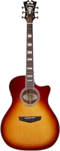 D'Angelico Premier Gramercy Acoustic-electric Guitar - Iced Tea Burst