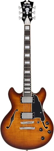 D'Angelico Premier Mini DC - Dark Iced Tea Burst