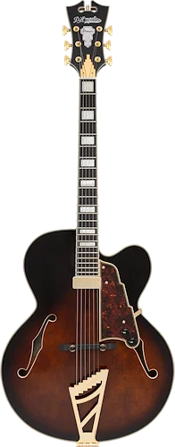 D'Angelico Premier Series EXL-1 Hollowbody Archtop - Brown Burst FInish with Free Hardshell