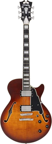 D'Angelico Premier SS Electric Guitar - Dark Iced Tea Burst