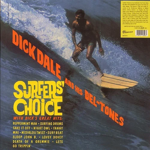 Dick Dale & His Del-Tones - Surfer's Choice (ltd. 500 copies made) (clear vinyl)