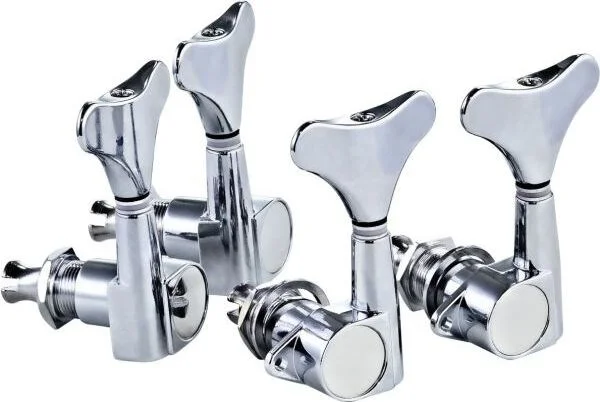 Die Cast Bass Guitar Tuning Machines 4 in Line-Right Hand Chrome