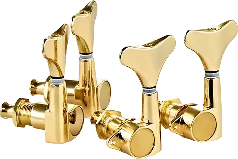 Die Cast Bass Guitar Tuning Machines 4 in Line-Right Hand Gold
