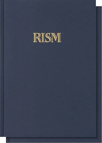 Die Triosonate. Catalogue Raisonne der gedruckten Quellen - RISM Band B XVII