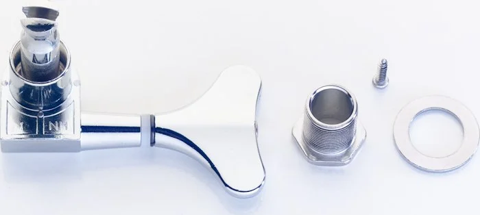 Diecast machine heads 2 x 2, for bass, chrome finish