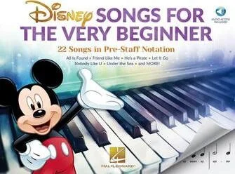 Disney Songs for the Very Beginner - 22 Songs in Pre-Staff Notation