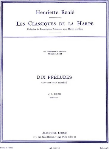 Dix Preludes - Les Classiques de la Harpe No. 12