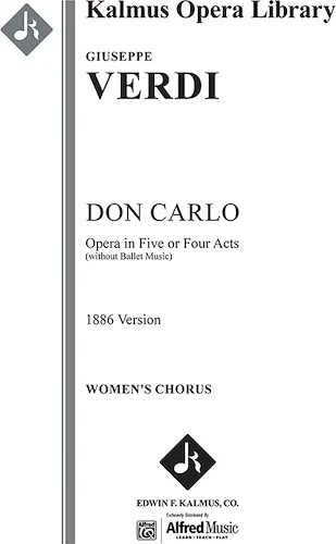 Don Carlo (1886 Version in 5 or 4 Acts)<br>