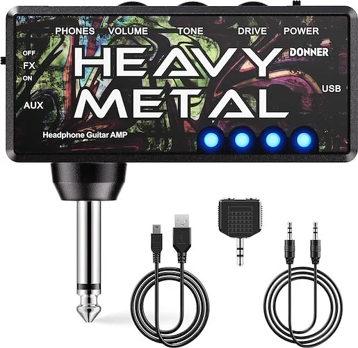 DONNER HEAVY METAL POCKET HEADPHONE GUITAR AMP