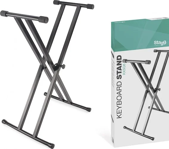 Double Braced X-Style Keyboard Stand - Welded