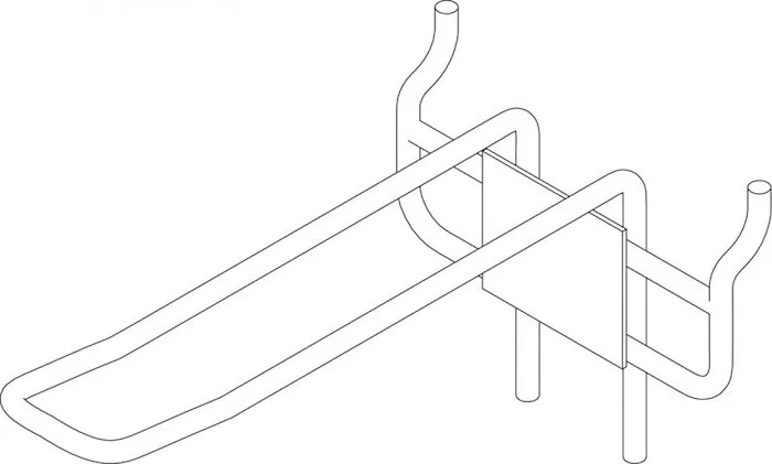 Double display hook for Euro-standard display panel - 1 pc