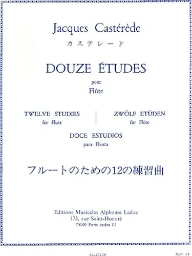 Douze Etudes Pour Flute - Twelve Studies for Flute