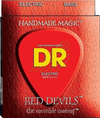 DR Strings RDB6-30 Red Devils Nickel Plated Steel Bass Strings (6 String). 30-125