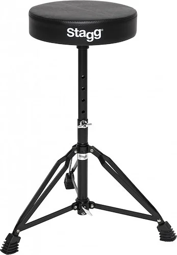 Drum throne, double braced, black finish