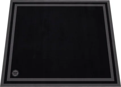 DRUMnBASE Sound Stage Persian Style Drum Rug 5'' X 4.25'' Stage Black