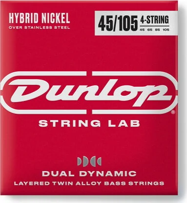 DUAL DYNAMIC LAYERED TWIN ALLOY HYBRID WOUND NICKEL BASS STRINGS 45-105
