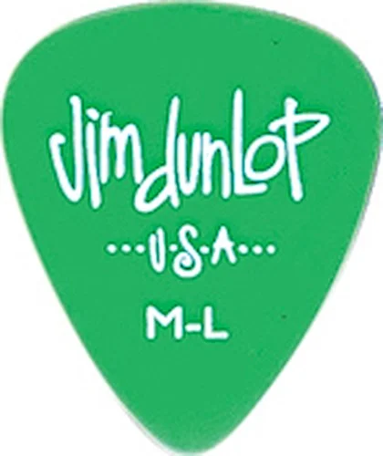 DUNLOP GEL PICKS  MD.LT GREEN