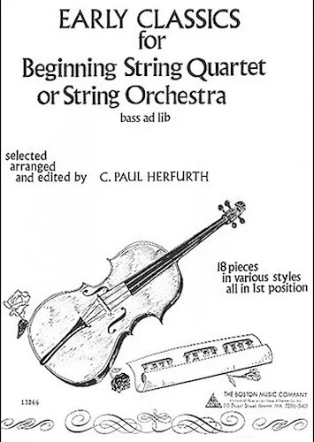 Early Classics for Beginning String Quartet or String Orchestra